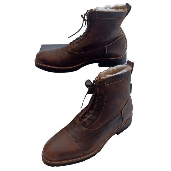 Ross & Snow Riccardo Bomber Blucher Winter Boots Brown Choose Sz 7.5, 11.5, 14 - Picture 5 of 10